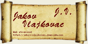 Jakov Vlajkovac vizit kartica